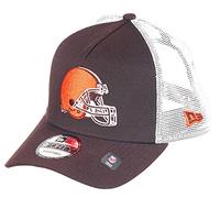 New Era Cleveland Browns NFL White Mesh Trucker 9Forty A-Frame Trucker Cap - One-Size