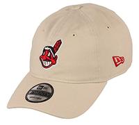 New Era Cleveland Indians Beige 9Twenty Strapback Cap - One-Size