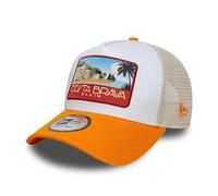 New Era Costa Brava Location 9Forty A-Frame Trucker Cap Orange One-Size