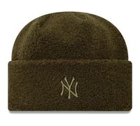 New Era Damen Winter Mütze - Borg Sherpa NY Yankees Oliv