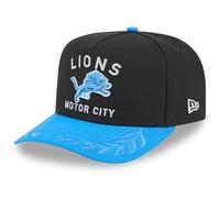 New Era Detroit Lions 2025 NFL Draft A-Frame 9FIFTY Snapback Mütze für Jugendliche, Schwarz/Blau