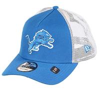 New Era Detroit Lions NFL White Mesh Trucker 9Forty A-Frame Trucker Cap - One-Size