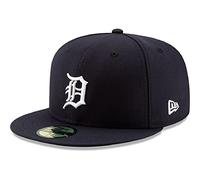 New Era Detroit Tigers Cap 59Fifty Basecap Baseball Fitted Kappe MLB Navy - 7 3/8-59cm (L)