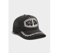 New Era Distressed Patch 9FORTY E-Frame Trucker Cap - Damen, Grau One Size