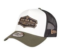 New Era NE Distressed Trucker Adjustable Cap NE DISTRESSED PATCH Schwarz Weiß, Size:Onesize