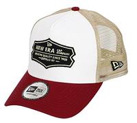 New Era Distressed Patch Red White A-Frame Trucker Cap - One-Size