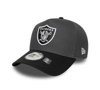 Las Vegas Raiders New Era 9FORTY E-Frame Verstellbare NFL Cap Grau - ONE SIZE