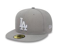 Los Angeles Dodgers League Essential 59fifty Cap - la-59fifty-grey-white / 7 5/8