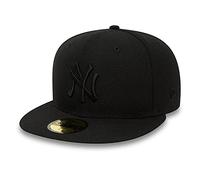 New Era Männer,Frauen Fitted Cap Black On Black NY Yankees in schwarz 7 1/8 - 56,8cm schwarz