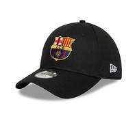 New Era FC Barcelona Football Club Offizielle 2026 Merchandise Core Logo Baseball Cap Mütze verstellbar Schwarz Kinder Jugend