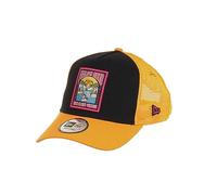 New Era Feeling Good Summer Vibes Patch Black Yellow A-Frame Adjustable Trucker Cap - One-Size