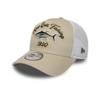 New Era Fishing Cap A-Frame Trucker verstellbar Kappe Angeln Basecap beige - One-Size