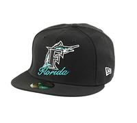 New Era Florida Marlins Dual Logo Black 59Fifty Basecap - 8-64cm (XXL)