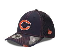 New Era Fußballkappe für Erwachsene, NFL 39Thirty Team-Farbe, Neo-Primär-Logo, Stretch-Passform, Flex-Fußballkappe, Unisex, Chicago Bears, S-M