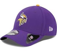 New Era Fußballkappe für Erwachsene, NFL 39Thirty-Team-Farbe, Primär-Logo, Stretch-Passform, Flex-Fußballkappe, Unisex, Minnesota Wikinger, Violett, M-L
