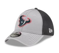 New Era Fußballkappe, Unisex, NFL 39Thirty Grayed Out Neo Primary Logo, Stretch-Passform, Flex, Houston Texans, S-M