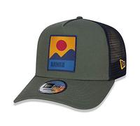 New Era Hawaii Summer Patch Brown A-Frame Adjustable Trucker Cap - One-Size