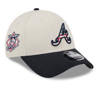 New Era Herren 4. Juli 9Forty Stretch Snapback Cap ~ Atlanta Braves