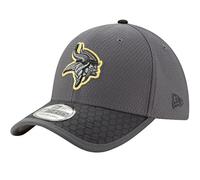 New Era Herren Cap NFL17 3930 SL MINVIK GPH BLK, DK Grey, S, 11462255