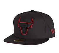 New Era Herren Caps/Fitted Cap Diamond Era Prene Chicago Bulls, Black, 7 3/8 - 59cm (L)