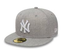 New Era 59Fifty New York Yankees Cap in heather grey-white, Größe 6 7/8