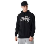New Era Herren MLB Retro Grphc Os Hoody Neyyan Blkwhi New York Yankees Kapuzenpullover