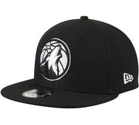 New Era Herren NBA, Schwarz, Weiß Baseballkappe, Minnesota Timberwolves, Einheitsgröße