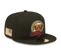 New Era Herren NFL 2022 Salute to Service 59FIFTY Fitted Hat, Washington Commanders, Schwarz, 58 EU