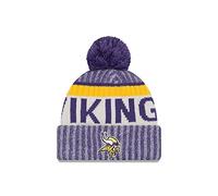 New Era Herren NFL Sideline Bommel Knit Minnesota Vikings Beanie, lila, Einheitsgröße