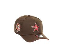 New Era Houston Astros MLB 45th Anniversary Sidepatch Walnut 9Forty A-Frame Snapback Cap - One-Size