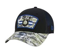 New Era Indianapolis Colts NFL On Field 2021 Salute to Service Black 9Forty Snapback Cap - One-Size