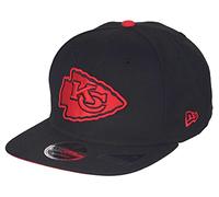 New Era Kansas City Chiefs Black Base Black Red 9Fifty of Snapback Cap - One-Size