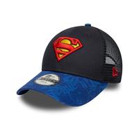 New Era SUPERMAN YOUTH TRUCKER 9FORTY Kinder-Cap, schwarz, größe YOUTH YTH