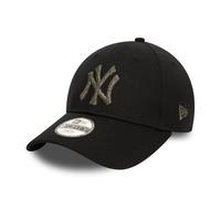 New Era Kinder Chyt Metallic 9Forty Adjustable Cap NY Yankees Schwarz, Size:Youth