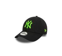 New Era Kinder Chyt Neon 9Forty Adjustable Cap NY Yankees Schwarz Grün, Size:Child