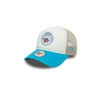 New Era Kinder Youth Patch Trucker Adjustable Cap Summer Escape Weiß Blau, Size:Youth