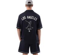 New Era LA Dodgers Kurzarm Hemd Navy EUXS