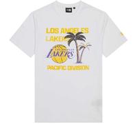 New Era LA LAKERS NBA WORDMARK Herrenshirt, weiß, größe XL