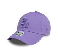 New Era LA sommerliche Cap für Frauen Los Angeles Dodgers Emblem verstellbar einfarbig 9Forty Kappe lila - One-Size