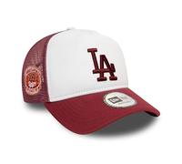 New Era LA Truckercap Los Angeles Dodgers Kappe verstellbar Snapback Teamlogo weiß rot Baseball Hut - One-Size