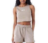 New Era Ladies Cropped Tank Top ash Brown - S