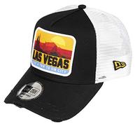 New Era Las Vegas Distressed A-Frame Adjustable Trucker Cap - One-Size