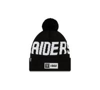 New Era NFL 19 Sport Knit Mütze Oakland Raiders Schwarz, Size:ONE Size