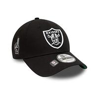 New Era Las Vegas Raiders NFL Team Side Patch Black 9Forty Adjustable Cap - One-Size