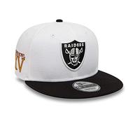 9Fifty White Crown Patches Raiders Cap by New Era weiß-schwarz S/M (54-57 cm)