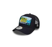 New Era Trucker-Kappe 9Forty A-Frame License Plate Maui Hawaii Patch Dunkelblau
