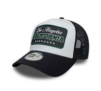 New Era Location Patch A-Frame Trucker Cap Weiß Marineblau - One-Size