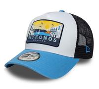 New Era Location Patch Trucker Cap Mykonos Blau - one size