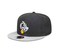 New Era Looney Tunes Bugs Bunny Black Gray 9Fifty Snapback Cap - One-Size