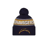 New Era Los Angeles Chargers NFL 2024 Sideline Sport Knit Blau Bommelmütze - One-Size
